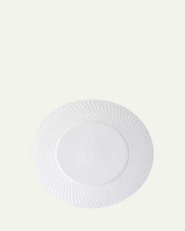 Twist White Service Plate, 11.5"